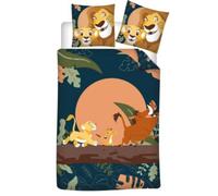 Aymax Parure DE LIT Roi Lion Housse de Couette en Polycoton Roi Lion Disney 140x200+65x65cm en Polycoton