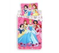 Parure de lit - Disney - Princesses - 100% coton - Lavable en machine - Lit 1 personne