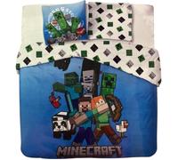 Parure de lit double - MINECRAFT - Minecraft - Coton - Housse 240x220 cm - 2 taies 65x65 cm