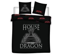 Parure de lit double réversible House of the Dragon - 220 cm x 240 cm