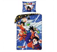 Parure de Lit - Dragon Ball Z - Boules de Cristal - 100% Coton - Licence Officielle - 100 x 140 cm