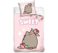 Parure de lit en coton 160x200 Pusheen So Sweet Rose