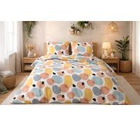 Parure de lit en microfibre : Esprit Zen Réversible / 240 x 220 cm