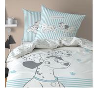 Parure de lit enfant 100% Coton - DISNEY 101 DALMATIENS TOGETHER - Blanc - 140x200+63x63cm
