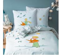 Parure de lit enfant 100% Coton - LE PETIT PRINCE BIRDS - Blanc - 140x200+63x63cm