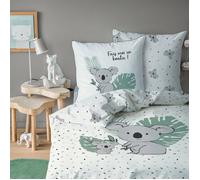 Parure de lit enfant 100% coton - MATT & ROSE - KOALAS - Ecru - 140x200+63x63cm