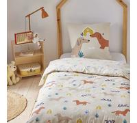 Parure de lit enfant chien réversible 140x200cm