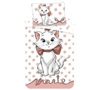 Jerry Fabrics - Parure De Couette + Taie D'oreiller Marie Les Aristochats - 100 X 135 Cm Rose G