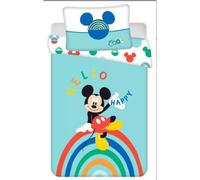 Parure de lit enfant - Disney - Mickey - 100x135 cm - 40x60 cm - 100% coton