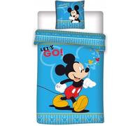 Aymax Parure de lit Disney Mickey Mouse 140 x 200 cm + 63 x 63 cm Multicolore Taille Unique