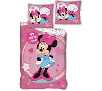 Parure de lit enfant - Disney - Minnie - Rose - Synthétique - Lavable en machine