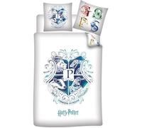 Parure de lit Enfant Harry Potter Poudlard - WARNER BROS - Lit 1 place - Polyester - Blanc