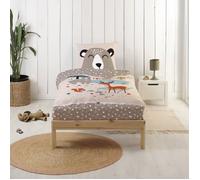 Bleu Calin Rechange Caradou® Forêt Parure de lit Enfant sans couette - 90x190cm