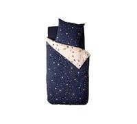 - Parure de lit enfant réversible espace - 100% coton - 140 x 200 cm