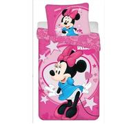 Parure de lit enfants - Disney - Minnie - Microfibre - 140x200 cm - 70x90 cm - Rose