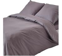 Parure de lit Gris foncé 100% coton Egyptien 200 Fils 155 x 200 cm