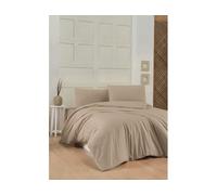 Parure de lit housse de couette Acton 240x220cm + 2 taies 60x60 beige