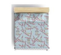 Parure de lit housse de couette Birdcage 240x220cm + 2 taies 60x60 turquoise