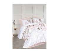 Parure de lit housse de couette Brice 240x220cm + 2 taies 60x60 beige