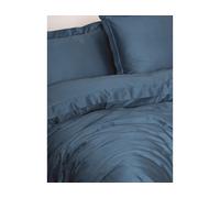 Parure de lit housse de couette Elegant 240x220cm + 2 taies 60x60 satin bleu
