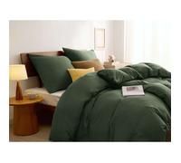 Parure de lit - Housse de couette et taies d’oreiller-Bedsure-Vert Scarabée-135x200cm-100% polyester