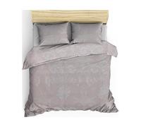 Parure de lit housse de couette Kraliçe 240x220cm + 2 taies 60x60 blanc