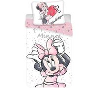 PARURE DE LIT HOUSSE DE COUETTE MINNIE WHITE 140X200+50X70CM