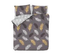 Parure de lit housse de couette Olivia matelassé 240x220cm + 2 taies 60x60 gris