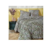 Parure de Lit Imprimé Floral Housse de Couette 200x200cm + 2 Taies d'Oreiller - ISIA -