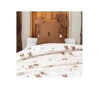 Parure de Lit Imprimé Lapin Housse de Couette 240x220cm + 2 Taies d'Oreiller - BUNNY -