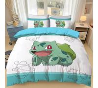 Parure De Lit Imprimee En 3d P-Pokemon, Housse De Couette Et Taie D'oreiller, Motif Dessin Anime P-Pikachu Gengar, 2 Ou 3 Pieces, Pour Enfants, Cadeau Idéal Pour La Famille