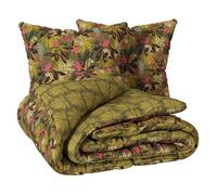 Atmosphera Parure de lit 3 pièces Jungle tropical Boudoir 240x220 cm Kaki