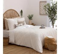 Parure de Lit Jacquard 3 Pièces Edie 240x220cm Blanc