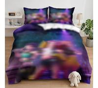 Parure de lit k-p-op pour enfant, Bettwäsche 135x200 cm + Taies d'oreiller 80x80cm 100 % microfibre de poly, Avec Fermeture Éclair, Ensembles de Literie en Microfibre douce Pour Enfants et Adultes(B)