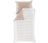 Parure de lit Kleine Farm - Dimensions : 140 x 200 cm + 70 x 90 cm - En coton fin et doux - Livré dans un sac de gym pratique