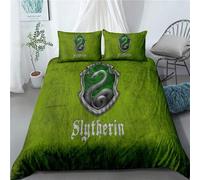 Parure De Lit Meete The Wizarding World Of Harry Potter, Housse De Couette Et Taies D'oreiller Faciles D'entretien, Literie Ultra Douce, Polycoton, Taille Double, 50 % Polyester