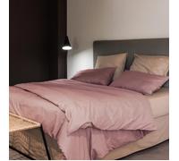Parure de lit - PALACE - Rose - 260x240 cm - 100% coton lavé