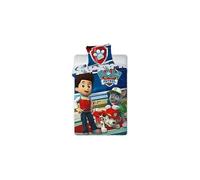 Parure de lit Pat’ Patrouille Officielle 100% Coton 140x200 cm + 1 taie d'oreiller 63x63 cm - Paw Patrol (B)