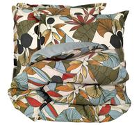 Parure de lit percale de coton 300x240 cm CASCADE vert Sauge 3 pièces