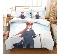 Parure De Lit Pi¿¿Ces Pour Kiki's Delivery Service Hayao Miyazaki Animated Films Impression D Housse De Couette En Microfibre Hypoallergique Av