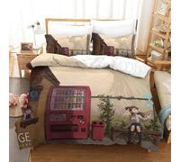 Parure De Lit Pi¿¿Ces Pour Kiki's Delivery Service Hayao Miyazaki Animated Films Impression D Housse De Couette En Microfibre Hypoallergique Av