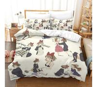 Parure De Lit Pi¿¿Ces Pour Kiki's Delivery Service Hayao Miyazaki Animated Films Impression D Housse De Couette En Microfibre Hypoallergique Av