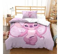 Parure De Lit Pi¿¿Ces Pour Stitch Animation Film And Television Impression D Housse De Couette En Microfibre Hypoallergique Avec Fermeture ¿¿Cla