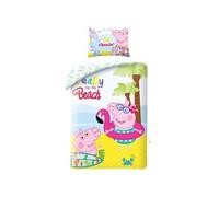 Parure de lit - - Plage - 140x200 cm - 100% coton - Lavable en machine