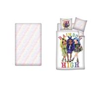 Parure de Lit - Rainbow High - 3 pcs - Housse de couette 140x200 cm - Drap housse 90x200 cm - Taie 63x63 cm