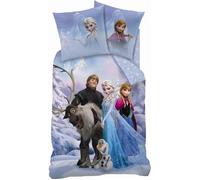 Parure de lit - REINE DES NEIGES - 2 pièces - Housse de couette 140x200 cm - Taie 63x63 cm - Lavable en machine