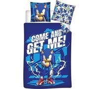 Parure de lit réversible Sonic Come and Get Me ! - 140 cm x 200 cm
