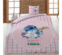 Parure de lit rose 140x200 cm coton polyester - GENERIQUE rose