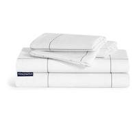 Parure de lit - sleepwise Soft Wonder-Edition - 200x200 cm - Blanc/Carré Gris Blanc G