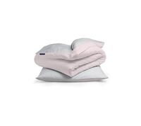Parure de lit - Soft Wonder-Edition - 135x200 cm - Gris clair / Rose